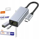 USB-C v&otilde;rguadapter RECCI, RJ45, 100 Mb/s