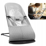 Kiiktool BABYBJORN Balance Soft Mesh, h&otilde;bedane/valge, hall raam