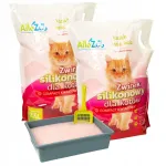 AlleZoo silikoonliiv kassidele, peene, lillel&otilde;hnaga, 2 x 7,6 l