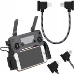 OTG nailonkaabel DJI Mavic Air / Mini / SE / Pro Lightning 15 cm droonidele