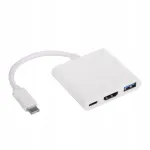 AK-AD-57 USB-C jagaja USB 3.0 ja HDMI liidestega