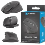 Juhtmevaba hiir NATEC FALCON, 3200 DPI, BT 5.0, 2.4 GHz, vaiksed nupuvajutused
