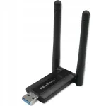 Traadita v&otilde;rgukaart Qoltec DUAL WiFi AC1200, 2x2 dBi, USB3.0