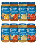 GERBER Junior supid k&otilde;rvitsahautise, lillekapsa-brokoli ja tomatiga, 8 x 250 g