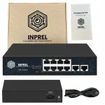 INPREL INP-10-8ET-115 v&otilde;rgul&uuml;liti, 10 porti (8+2), 10/100Mbps, PoE