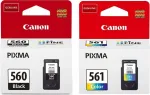 Canon Pixma PG560/CL561 tindikassetid, must ja v&auml;rviline, originaalid