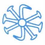 Kiivri silikoonpadjad, sisetald, sinised, jalgrattakiivrile