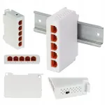 PoE laiendaja Pulsar EXT-POEG4DIN, 1x PoE sisend, 4x PoE v&auml;ljundit, gigabit, TH35 kinnitus