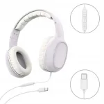 Juhtmega HAMA Over-Ear k&otilde;rvaklapid USB-C, mikrofoniga ja puldiga