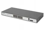 Digitus 16 PoE, 19" juhita l&uuml;liti, 2 uplink porti