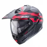 Mootorrattakiiver Caberg Tourmax X, matt hall koos mustade ja punaste aktsentidega, XL suurus