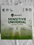 Pesupulber WAVES Sensitive universaalne, 3 kg, 84 pesu, Taani
