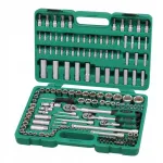 Honiton 155 tk v&otilde;tmete ja otsikute komplekt k&auml;epidemega 1/4", 3/8" ja 1/2"