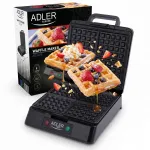 ADLER vahvliraud 1500W, 4 suurt vahvlit, XXL restid
