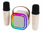 Blow Bluetooth kaasaskantav k&otilde;lar karaoke ja 2 mikrofoniga, RGB-valgustus, USB, SD, mini pesa