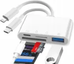 Oliveria 4-in-1 USB C m&auml;lukaartide lugeja, SD adapter, iPhone