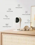 Beebimonitori video kaamera NOOIE, WiFi, 1080P HD, &ouml;&ouml;n&auml;gemine, liikumistuvastus, Alexa &uuml;hildub