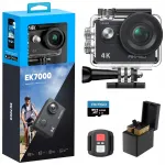 Tegutsemiskaamera AKASO EK7000 4K 30FPS, 64GB SD kaart, veekindel, 170&deg; LCD, 2.4G