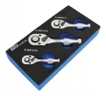 V&otilde;tmekomplekt Satra 1/4'' 3/8'' 1/2'' 72 hammast, 3 tk