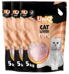 Kassiliiv Uniq Pets, tofu, 15 kg, virsiku l&otilde;hnaga, kokkukleepuv, biolagunev