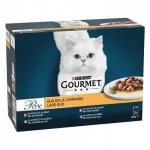 M&auml;rgt kassitoit Gourmet Perle Duet, 4 maitset, 12 x 85 g