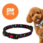 Koera kaelarihm ZANDOR PAW, reguleeritav, &uuml;hev&auml;rviline, 25 mm, 35&ndash;50 cm, L suurus