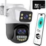 V&auml;liskaablite p&ouml;&ouml;rlev IP-kaamerate komplekt, 12 MP, 8x suum, WiFi, ICSEE, j&auml;lgimisfunktsioon