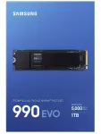 SSD ketas Samsung 990 EVO M.2 PCIe 4.0 NVMe 2280, 1TB, 5000/4200MB/s