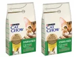 Purina Cat Chow steriliseeritud kassidele kalkunilihaga kuivtoit, 2 x 1,5 kg