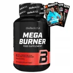 Toidulisand BIOTECH MEGA BURNER 90 kapslit karnitiini, CLA ja vitamiinidega, kofeiinivaba