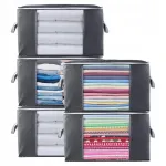 Riiete hoiukastid Withosent, 90 L, 5 tk, hallid