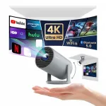 Mini kaasaskantav LED projektor Full HD 4K WiFi6 Bluetooth 8000 lm 130 tolli