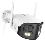 V&auml;liskaabel videokaamera SANNCE DQ400P, 4 MP, PoE ja WiFi, topelt objektiiv, heli