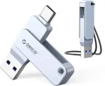 USB m&auml;lupulk 64GB, USB-C/USB-A, 150MB/s, metallist, 360&deg; p&ouml;&ouml;ratav
