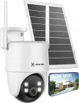 V&auml;lisvalvekaamera COCOCAM 2K PTZ, p&auml;ikeseenergia, Wi-Fi, 10000mAh, AI