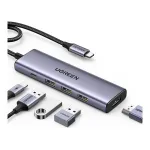 USB-C jaotur UGREEN CM511, HDMI 4K 60Hz, 3x USB 3.0, PD 100W