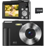 Laste digitaalne kaamera 48MP FHD 1080P 16x suum, automaatne teravustamine