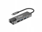 USB-C jaam Equip Dock 5-1: HDMI, 2x USB-A, GbE, 100W, 0,25 m