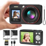 Digitaalne HD kaamera 18x 4K 6400MP 1200mAh kaasaskantav