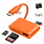 SD ja microSD TF USB-A 2.0 480 MB/s kaardilugeja