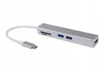 USB-C kuni HDMI, 2x USB 3.0, SD, TF adapter Equip, 4K, 0.15 m