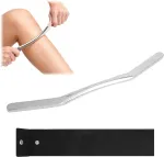 Fascia Gua Sha massaažiplaat, 30 cm, roostevaba teras 316, ergonoomiline