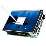 Puuteekraan 3,5" Raspberry Pi monitor, 480x320, pliiatsiga, terasest korpus