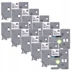 Iseliimuv riba Brother TZe-221, 9 mm, valge, 10 tk