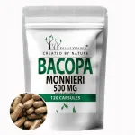 Toidulisand Bacopa Monnieri Brahmi 500mg, 120 kapslit