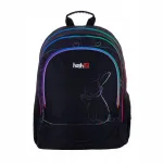 HASH RAINBOW BUNNY AB350 seljakott 20 l, must, v&auml;rviline, 3 sektsiooniga