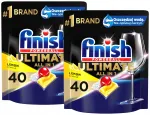 N&otilde;udepesukapslid Finish Ultimate All in One, 2 x 40 tk
