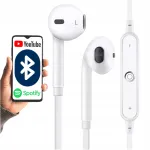 Juhtmevabad spordik&otilde;rvaklapid mikrofoniga, Bluetooth, USB, valged