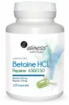 Toidulisand Aliness Betaine HCL pepsiiniga, 100 kapslit