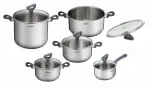 TEFAL Daily Cook roostevabast terasest potikomplekt induktsioonile, 10-osaline, G712SA55